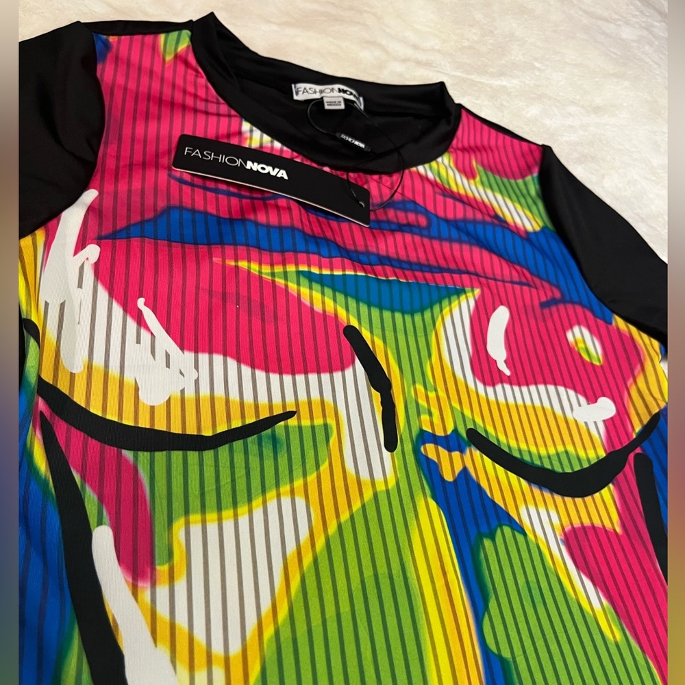 Colorful artistic top